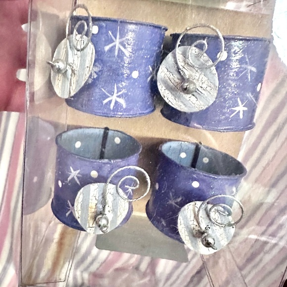 NEW - NAPKIN RINGS - 2 sets of 4 count - Picture 6 of 10